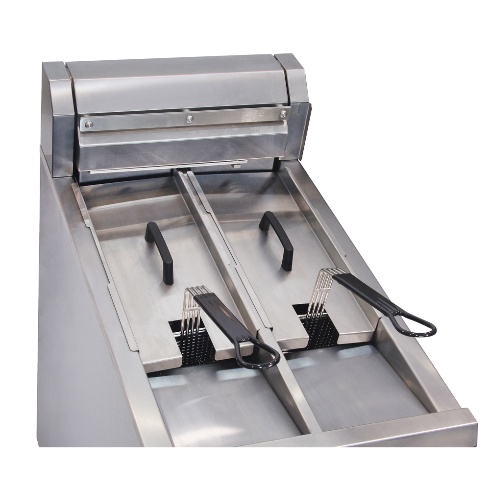 Austheat Freestanding Electric Fryer, two tanks