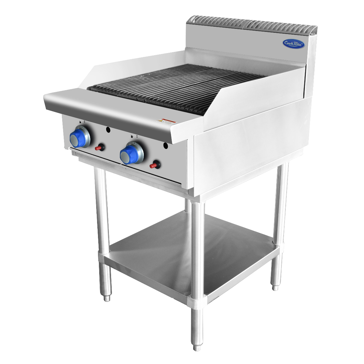 CookRite Two Burner Chargrill w/ Base - 600MM width - LPG