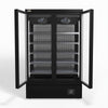 Supermarket Two Glass Doors Upright Display Fridge - 1000 Litre