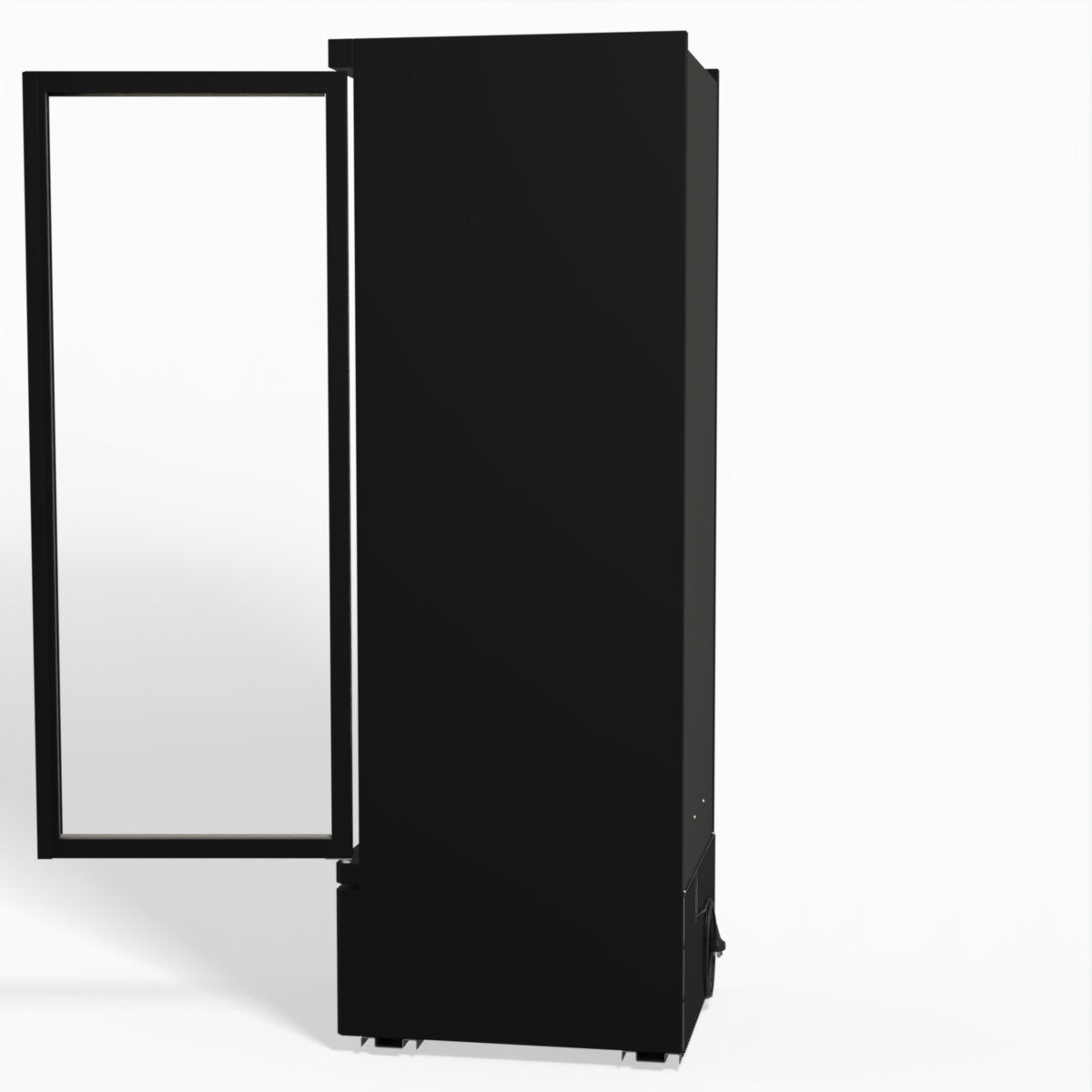 Supermarket Single Glass Door Upright Display Fridge - 450 Litre