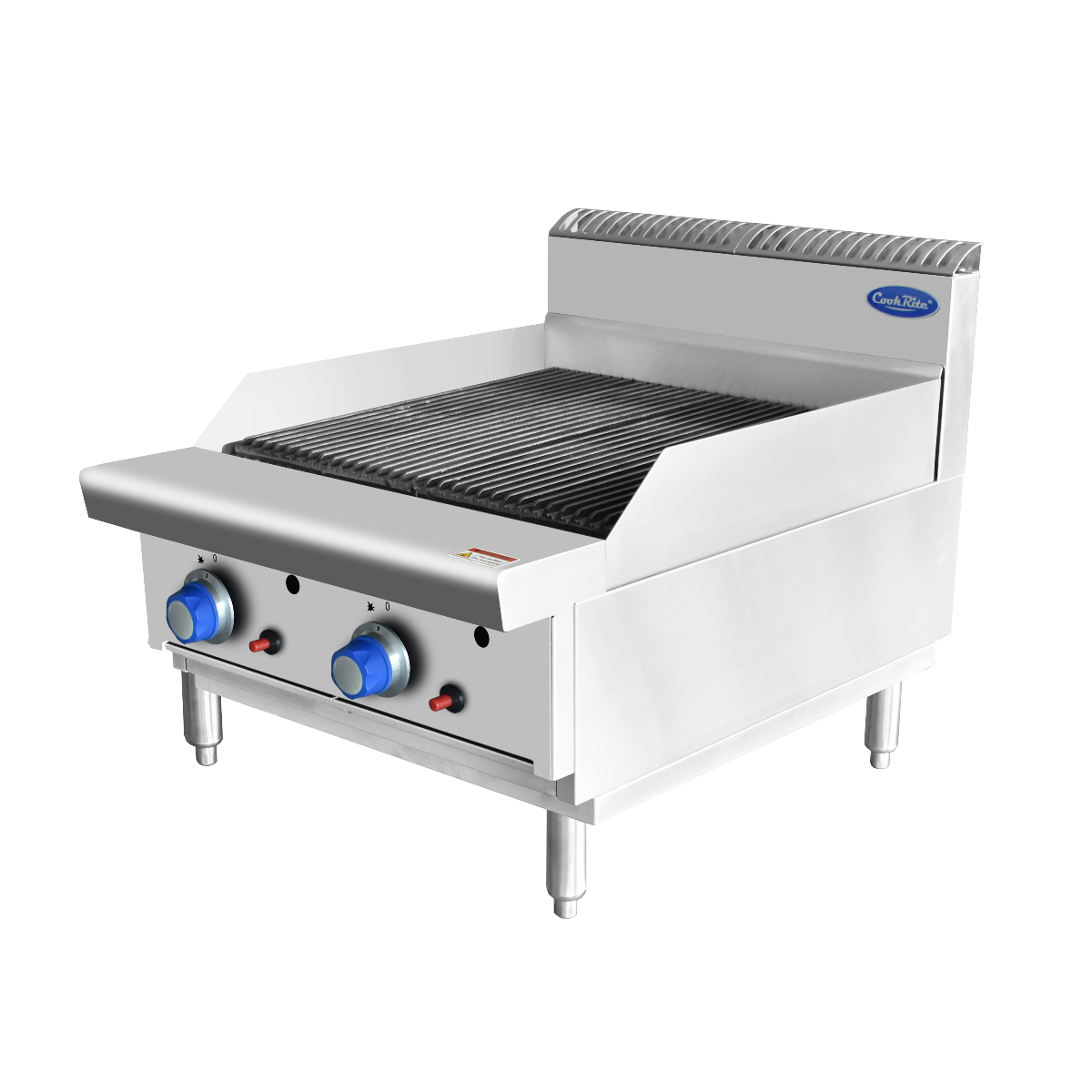 CookRite Two Burner Chargrill - 600MM width - Natural Gas